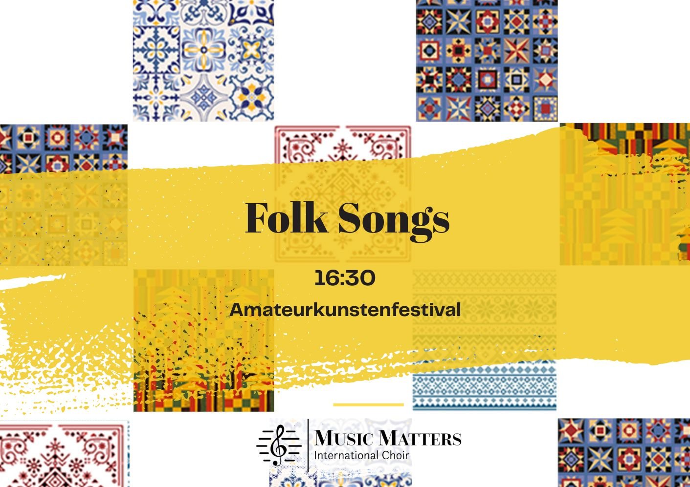 Folk Songs Banner Events website